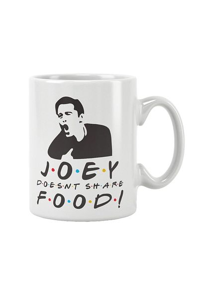 qoeuyl boutique كوب مطبوع عليه عبارة "Joey Doesnt Share Food Friends