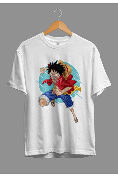 FULL TOLERANCE Tricou oversize One Piece Monkey D. Luffy, imprimat cu persona...