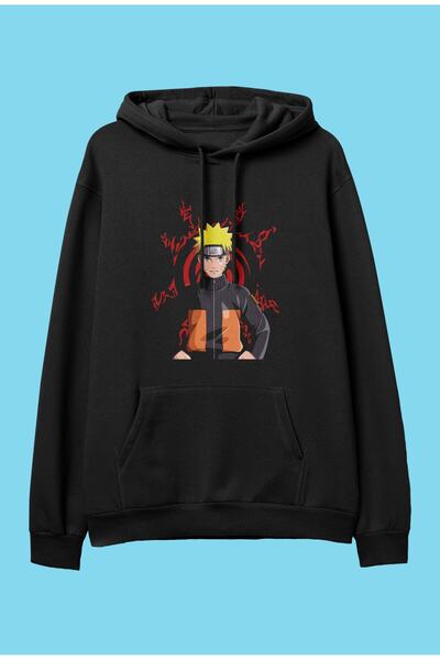 FULL TOLERANCE Hanorac supradimensionat Naruto Kyuubi Seal Anime Personaj imp...