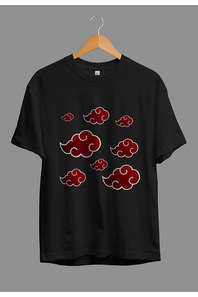 FULL TOLERANCE Tricou oversize Akatsuki Clouds cu imprimeu special cu design special