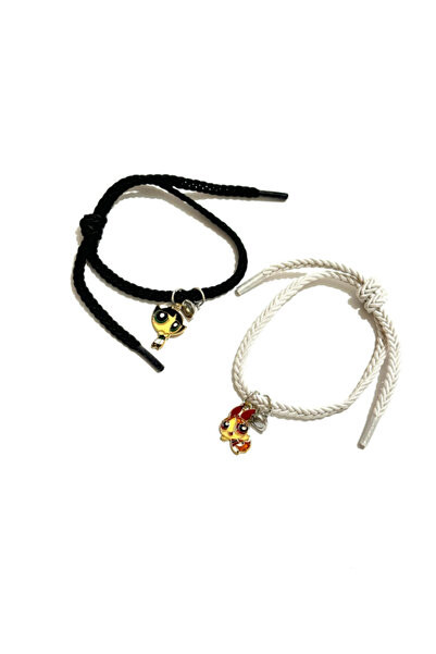 facnspt Powerpuff Girls Magnetic Couple Rope Bracelet