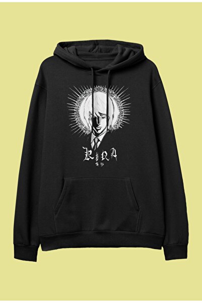 FULL TOLERANCE Oversize Death Note Kira (ελαφρύ Yagami) Φούτερ με κουκούλα An...