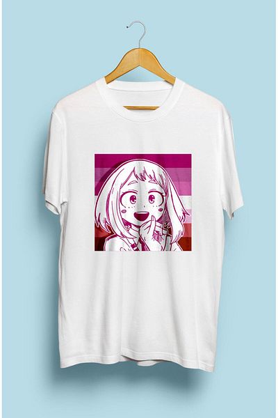 FULL TOLERANCE My Hero Academia Ochako Uraraka Anime Character Μπλουζάκι με εκτύπωση προσαρμοσμένου σχεδιασμού