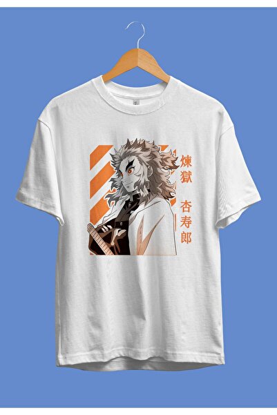 FULL TOLERANCE Oversieze Demon Slayer Rengoku (flame Hashira) Μπλουζάκι Anime...