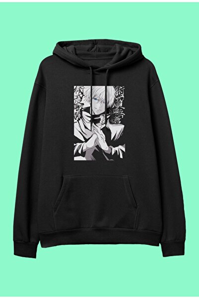 FULL TOLERANCE Oversize Jujutsu Kaisen Satoru Gojo Anime Karakter Baskılı Tas...