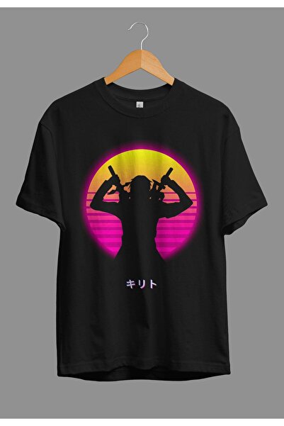 FULL TOLERANCE Tricou oversize Sword Art Online Kirito Anime Character imprimat