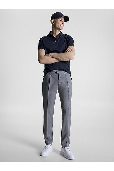 Tommy Hilfiger Flag Embroidery Mercerised Slim Polo