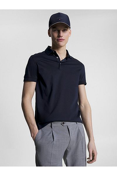 Tommy Hilfiger Flag Embroidery Mercerised Slim Polo