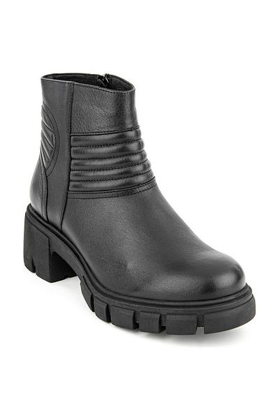 Muya Keiih 6 Point Anatomical Sole Genuine Leather Zippered Women's Boots