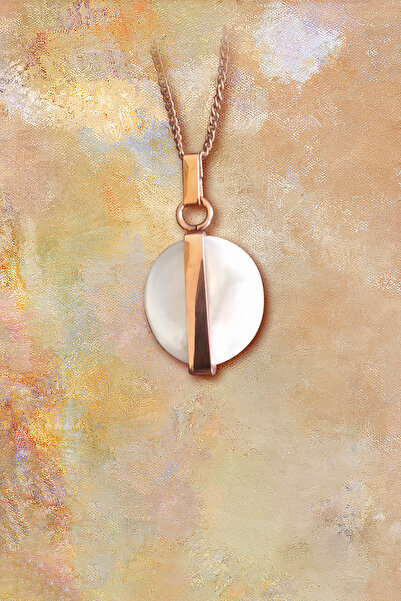 DSR Bakırlı Daire Sedef Kolye