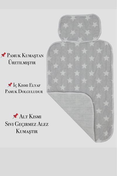 MorBebe Practical Diaper Changing Mat Cushion Diaper Changing Pad Care Cover Gray yzr1