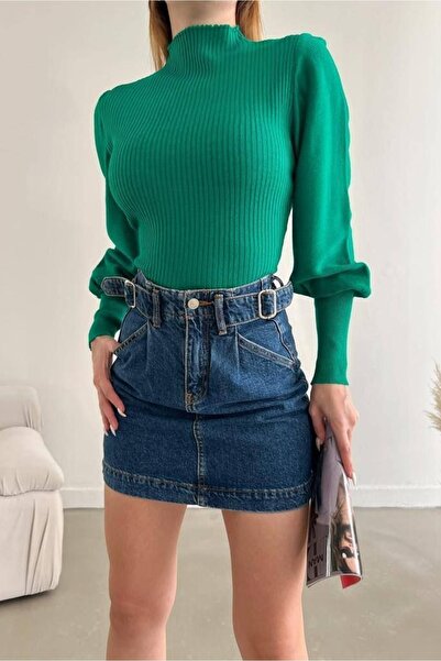 vuvutasarım Новий сезон Жіночий трикотажний одяг Твердий комір Базовий светр 600