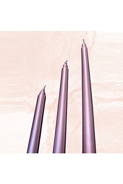 Kuzey 10 KOMADA BOŽIĆNE SVIJEĆE METALNI SVETLO ROZE SVIJEĆNJAK 10 KOMADA ROZE...