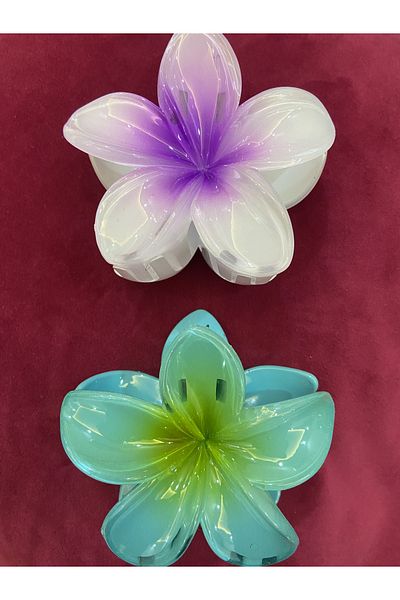 ELİF COLLECTİON Catarama cu zidar flori de lotus (2 bucăți) dimensiune mare 8 cm
