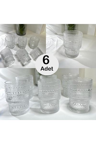 MİMOZA PARK 6 PCS 200 ML BEAD EMBROIDERED ORIGAMI CUPS PINTEREST PRESENTATION CUPS