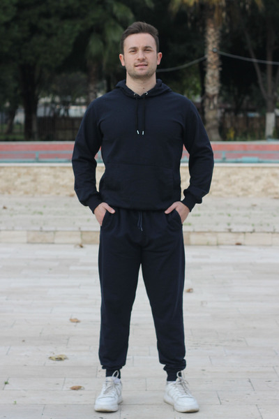 Volkyden Однотонний спортивний костюм унісекс з тканини 2ip з капюшоном і кишенею-кенгуру s m l xl xxl