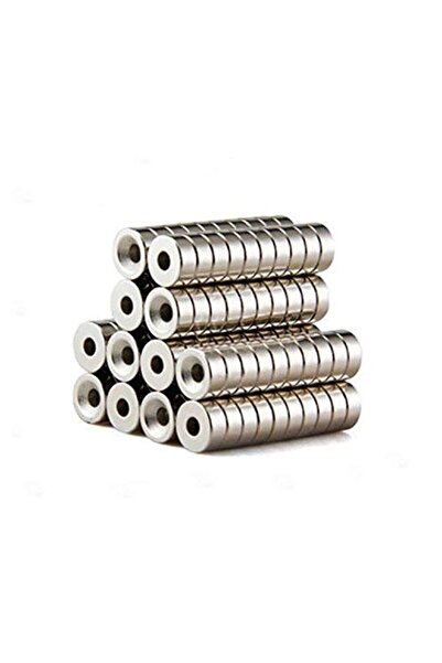 Hdg 5 Adet Havşa Delikli Neodyum Mıknatıs Magnet Çap: 10mm Kalınlık : 5 mm De...