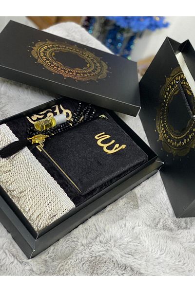 AGH Değerli Hediyeler Prayer Rug Set Groom's Pack Gift Yasin Set