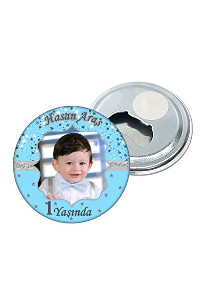 Elara Tasarım Kişiye Özel Doğum Günü Açacak Magnet Hediye 58mm 10 Adet Poşetli