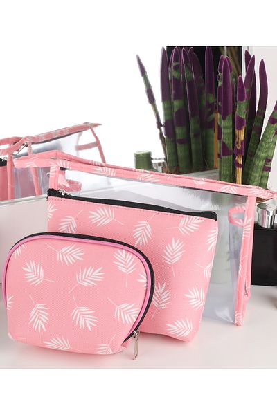 eryatex Travel Type Cosmetic Makeup Bag Makeup Accessory Organizer 3-Piece Makeup Organizer