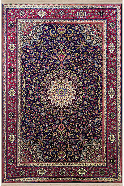 Rugs Modern Halı Mor Pembe Temalı Geleneksel Motif Etnik Çiçek Desenli Kreati...