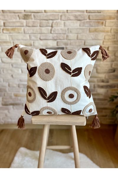 SWITA Husă de pernă cu design special decorativ unic brodat cu pumn
