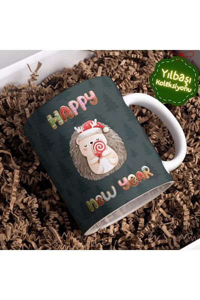 Wicopy Christmas Mug Gift Happy New Year Deer Snowman Christmas Snow Globe New Year Christmas
