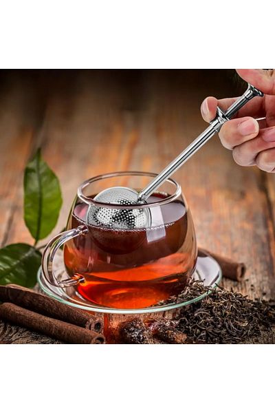 SAVORYHOME 2 قطعة الفولاذ المقاوم للصدأ التوابل الشاي الكرة الشاي Infuser المجال قفل مصفاة شبكة Infuser الشاي تصفية 01