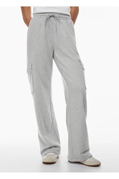 FİTGO Kargo džep paket debele sive ženske trenerke