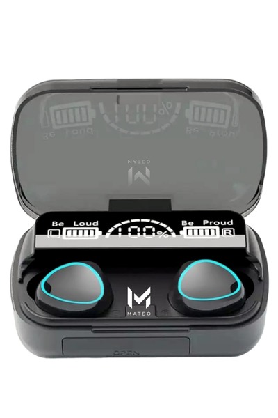 MATEO M10 Mi Samsung Uyumlu Powerbankli Bluetooth Kulaklık Hd Ses Extra Bass Yüksek Mikrofon Kalitesi