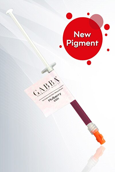 GABBA PERMANENT MAKE-UP 301 Mulberry Tek Kullanımlık Dudak Boyası Kalıcı Duda...