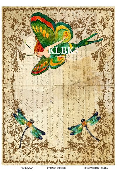 LİNEART KLBK5 Lineart Brass Decophaj Paper 29x42cm