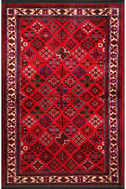 Rugs Modern Halı سجادة زخرفية عتيقة ذات طابع أحمر على شكل صليب مع تصميم عرقي ...