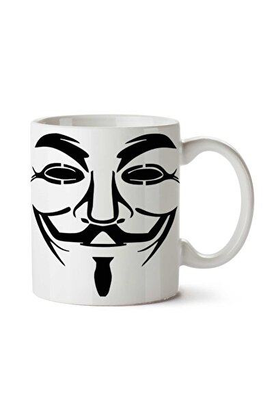ART HEDİYE كوب مطبوع على الجانبين من Anonymous-Mask-PNG-Picture