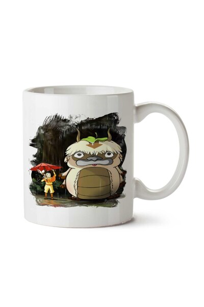 ART HEDİYE كوب Aang e Appa (Totoro Crossover) مطبوع على الجانبين