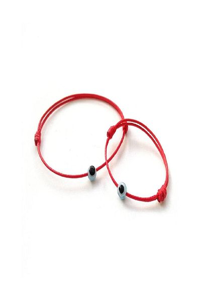 Neva RED COLOR STRING MOTHER BABY COMBIN WITH EVIL EYE BRACELET