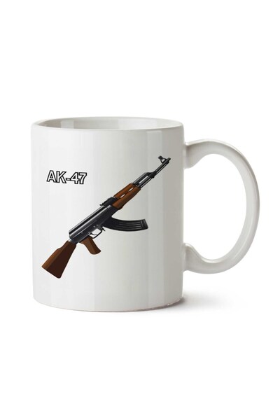ART HEDİYE كوب AK47 مطبوع على الجانبين