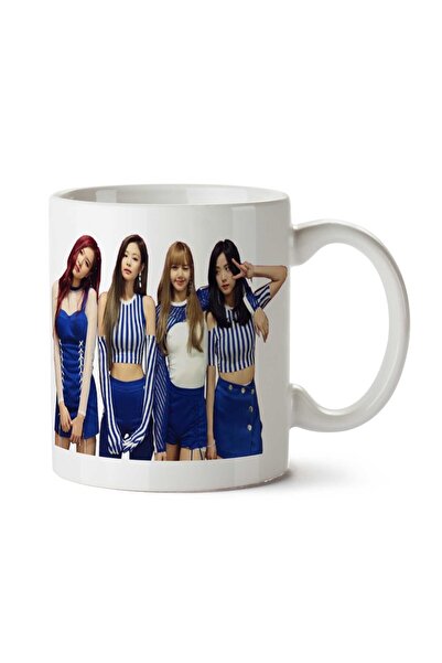 ART HEDİYE كوب BlackPink Blue.png مطبوع على الجانبين