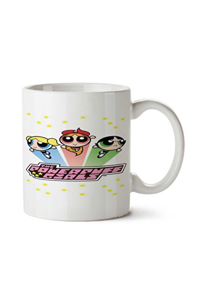ART HEDİYE The Powerpuff Girls Stars Two Side Printed Mug