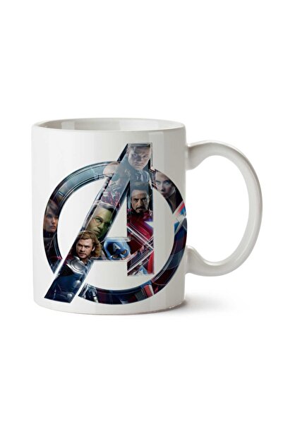 ART HEDİYE كوب Avengers Emblem.png مطبوع على الجانبين