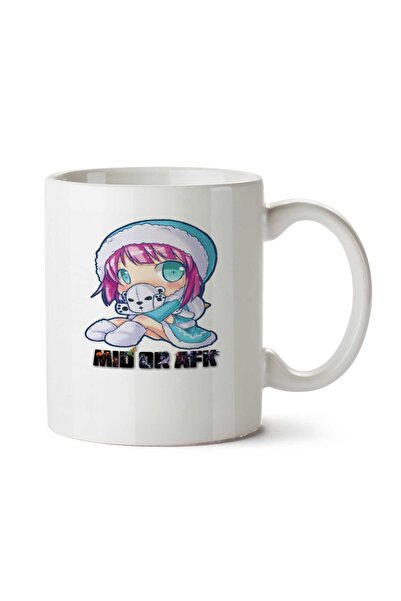 ART HEDİYE Anime - MID OR AFK - LOL كوب مطبوع على الجانبين