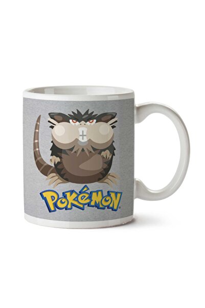 ART HEDİYE Alola Raticate Pokemon Sun Moon Two Sided Printed Mug