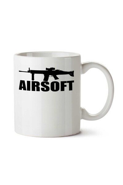 ART HEDİYE Airsoft Silah iki Tarafı Baskılı Kupa Bardak