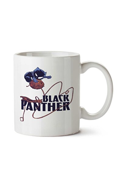 ART HEDİYE كوب من صوف النمر الأسود مطبوع على الجانبين