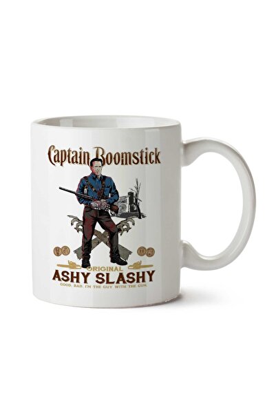 ART HEDİYE كوب Ash Vs Evil Dead Captain Boomstick Captain Morgans Logo.png مط...