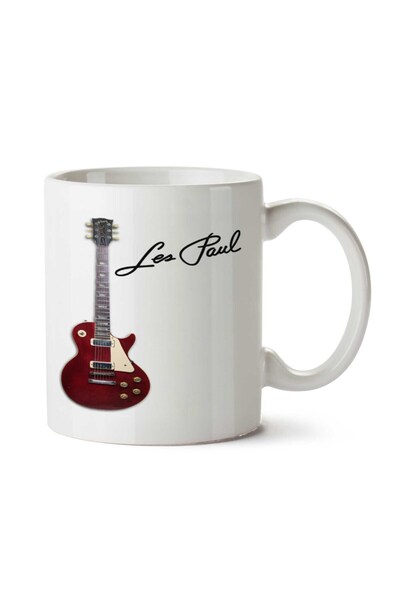 ART HEDİYE كوب جيبسون ليه بول ديلوكس جيتار مطبوع على الجانبين لعام 1973