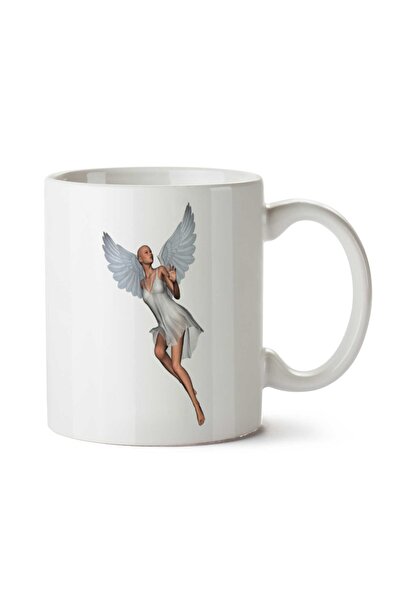 ART HEDİYE كوب Angel-PNG-Picture مطبوع على الجانبين