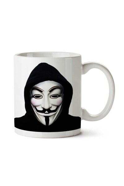 ART HEDİYE كوب مطبوع على الجانبين من Anonymous La Casa De Papael