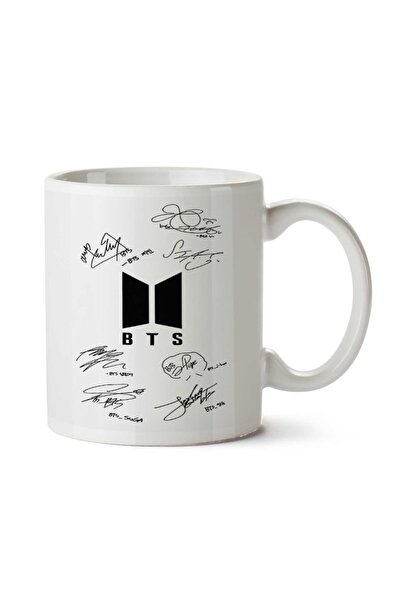 ART HEDİYE كوب BTS Army and Signatures من png مطبوع على الجانبين