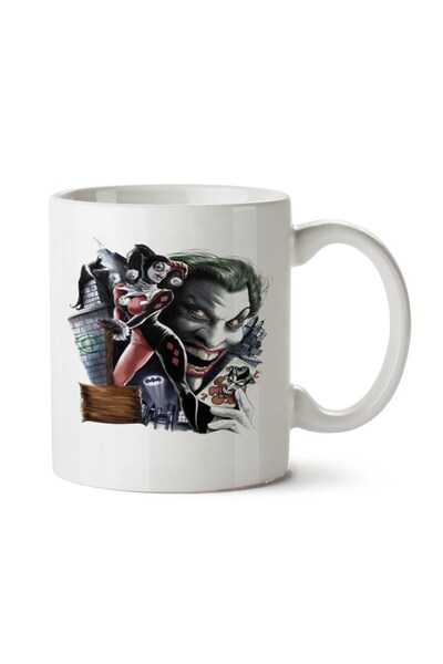 ART HEDİYE كوب Arlequina-Coringa Joker مطبوع على الجانبين